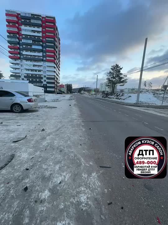 Неизвестный протаранил несколько машин в Улан-Удэ