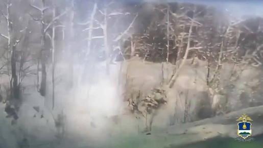 Видеорегистратор снял момент ДТП с фурами в Кабанском районе Бурятии