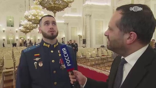 Оператор дрона Даниил Олейников, получивший "Золотую звезду" Героя России, перечислил "России 1" цели, которые уничтожил в ходе СВО