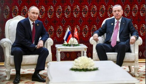 Владимир Путин встретился с Тайипом Эрдоганом в Ашхабаде