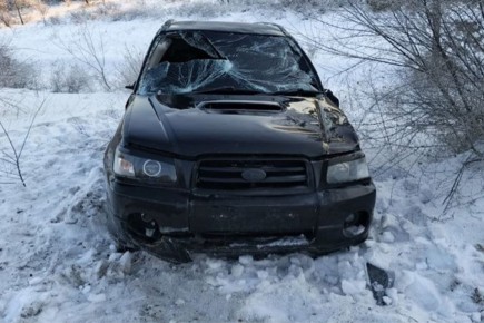 В Бурятии перевернулся «Субару»