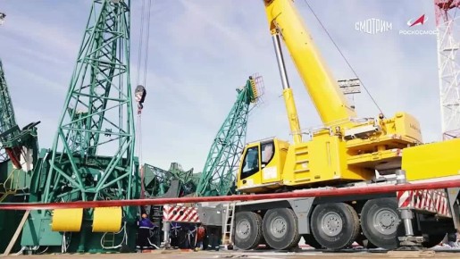На Байконур прибыл полный комплект оборудования для восстановления стартового стола для ракет "Союз", поврежденного в конце ноября