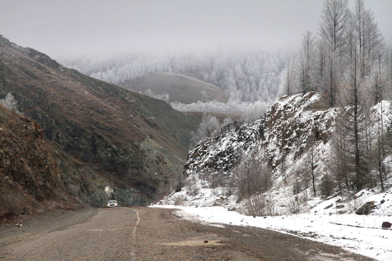 Бурятия из окна автомобиля