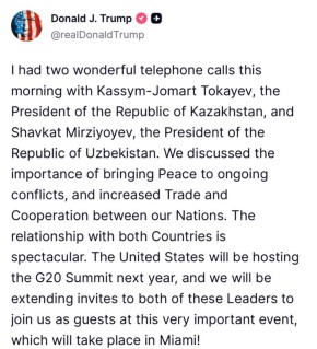 ��� ��������� ����������� ���������� � ����������� �����-������� ������� � ������� �������� �� ������ G20 � ������, ������� ������������ ��������� ������� ����� � Truth Social