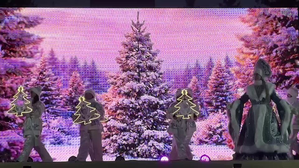 Главная ёлка Бурятии торжественно зажгла огни