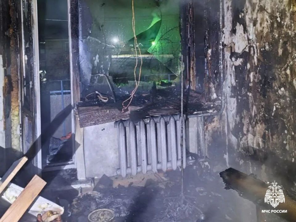 В Бурятии горела квартира из-за гирлянды