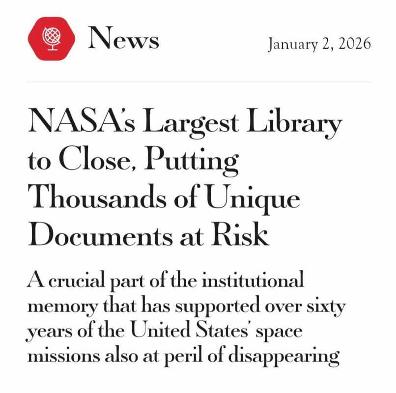 В США закрылась библиотека NASA с архивом в 100 000 томов