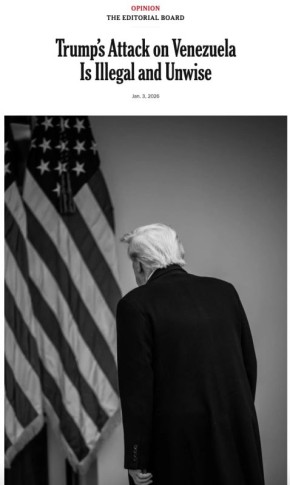 The New York Times резко осудила атаку США на Венесуэлу как незаконную и безрассудную