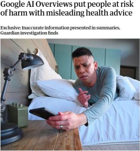 ИИ Google подвергает пользователей риску из-за ложных медицинских рекомендаций