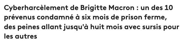 Суд признал 10 человек виновными в кибербуллинге первой леди Франции Брижит Макрон