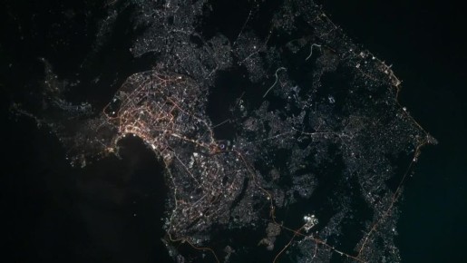 Баку попал в объектив космонавта МКС во время съемки в новогоднюю ночь