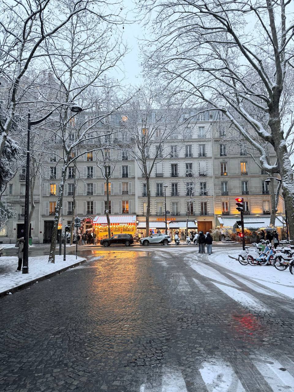 Сугробы а-ля Франсе: Париж «встал» Сугробы а-ля Франсе: Париж «встал»