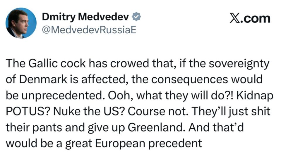 «Они просто наложат в штаны и откажутся от Гренландии»