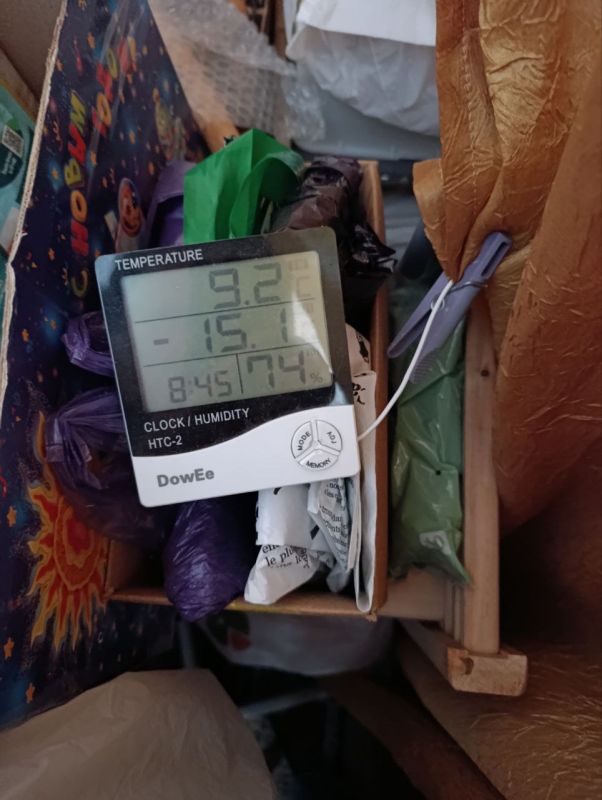 Замёрзшие дома в Луганской области