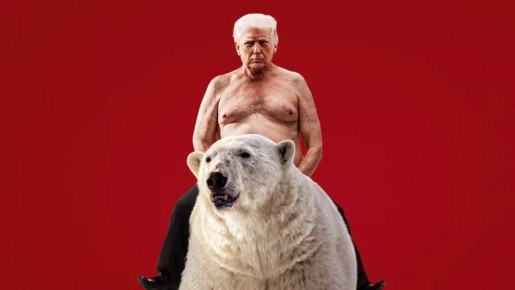 Economist представил обложку с Трампом верхом на белом медведе