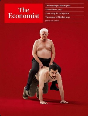 The Economist на самом деле приготовил 3 обложки – бильд-редакторы просто не знали, какую лучше выбрать, поэтому и усадили Трампа на мишку
