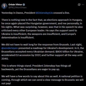 Евросоюз собирается выделить Киеву $800 млрд и принять Украину в состав сообщества к 2027 году, заявил премьер Венгрии Виктор Орбан по итогам экстренного саммита ЕС