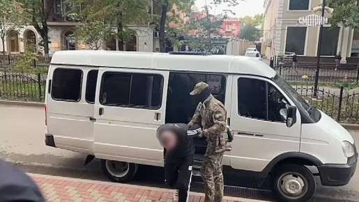 Кадры задержания двух россиян, совершавших диверсии в Крыму по указанию украинских спецслужб