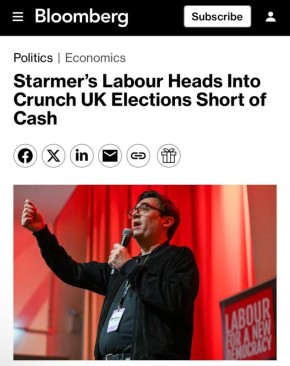 В нее не верят. Партии Стармера перед ключевыми выборами остро не хватает денег