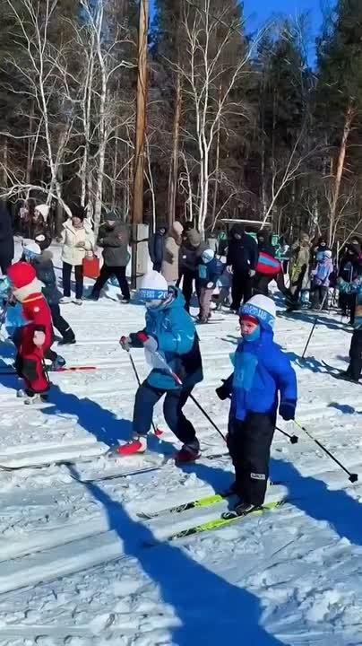 На лыжню вышли самые маленькие спортсмены