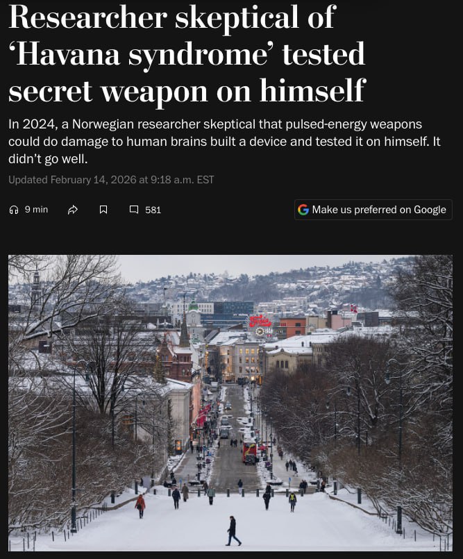 Американские военные изучали в Норвегии устройство, вызывающее «гаванский синдром»