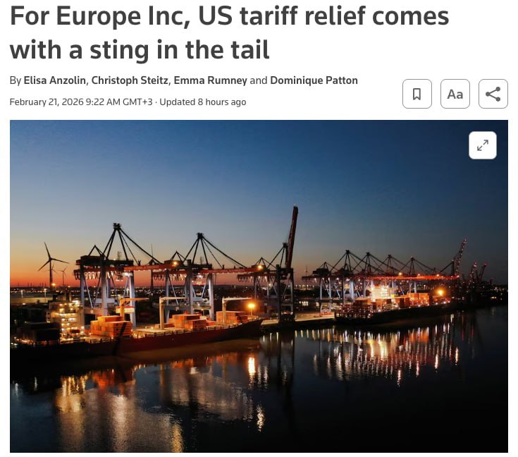 Европу ждут «еще более неопределенных перспективах» в торговле с США