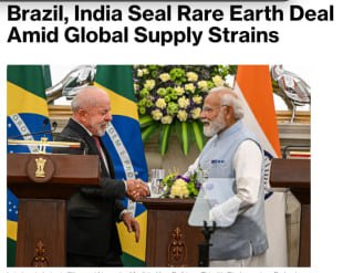 Бразилия и Индия договорились о сотрудничестве в сфере редкоземельных металлов