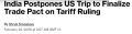 Индия приостановила переговоры с США о торговой сделке на фоне отмены пошлин