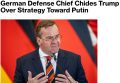 Глава Минобороны Германии раскритиковал Трампа за стратегию в отношении Путина