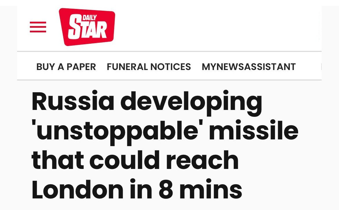 Николай Стариков: Совсем недавно мы обсуждали, что "Орешник" могут модернизировать и вот подтверждение Николай Стариков: Совсем недавно мы обсуждали, что "Орешник" могут модернизировать и вот подтверждение