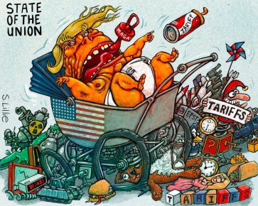 Тарифная истерика Трампа.. Британская The Guardian жестко высмеяла поведение президента США после отмены многочисленных пошлин Верховным судом