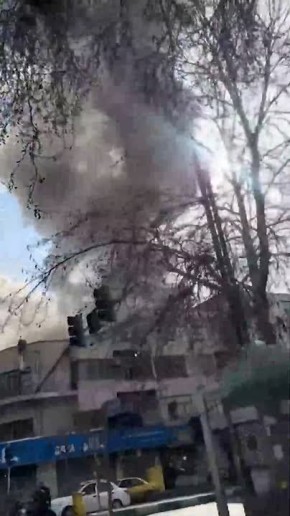 Новые кадры последствий атаки на Тегеран