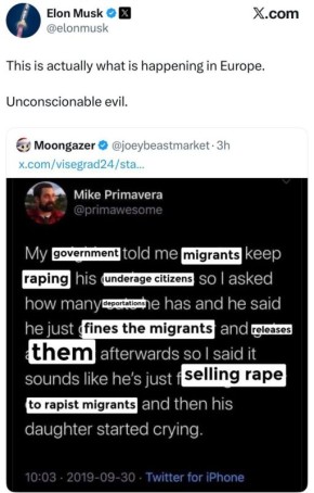 "Немыслимое зло": Маск - о системе наказаний за изнасилования в Европе