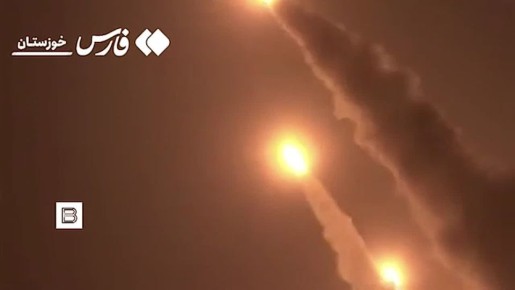 Иранское агентство Fars показало кадры запуска ракет исламской республики по целям на Ближнем Востоке