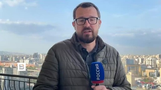 ЦАХАЛ ударил по Ливану во время прямого включения журналиста ИС "Вести" Александра Билибова