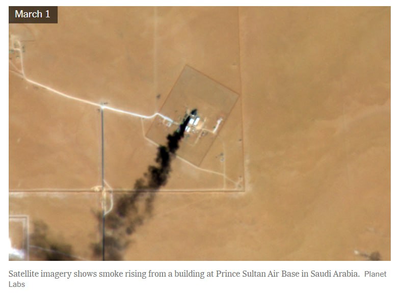 Иран повредил системы связи как минимум на семи военных объектах США на Ближнем Востоке, сообщает NYT со ссылкой на спутниковые данные