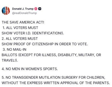 ����� � Truth Social ����������� "����� � �������� �������"